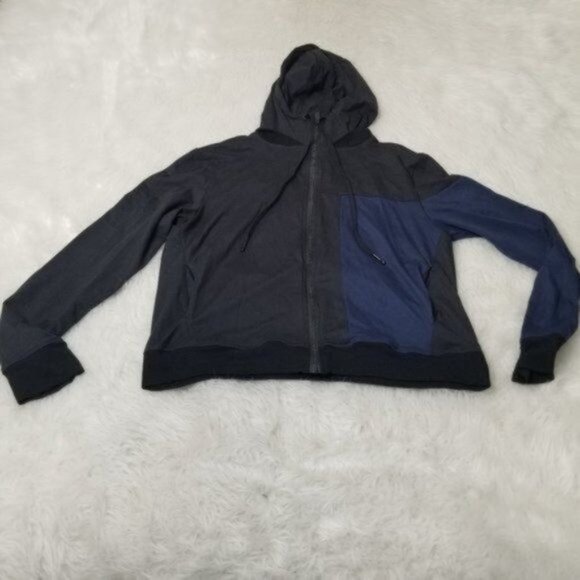 Alala Mesa Zip-Front Color Block Full Zipper Front Jersey Hoodie Women's Large - Picture 6 of 13